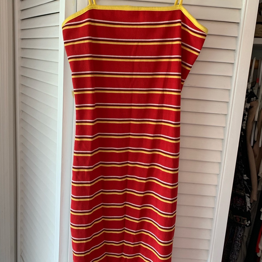 Forever 21 Red/Yellow stripe mini dress